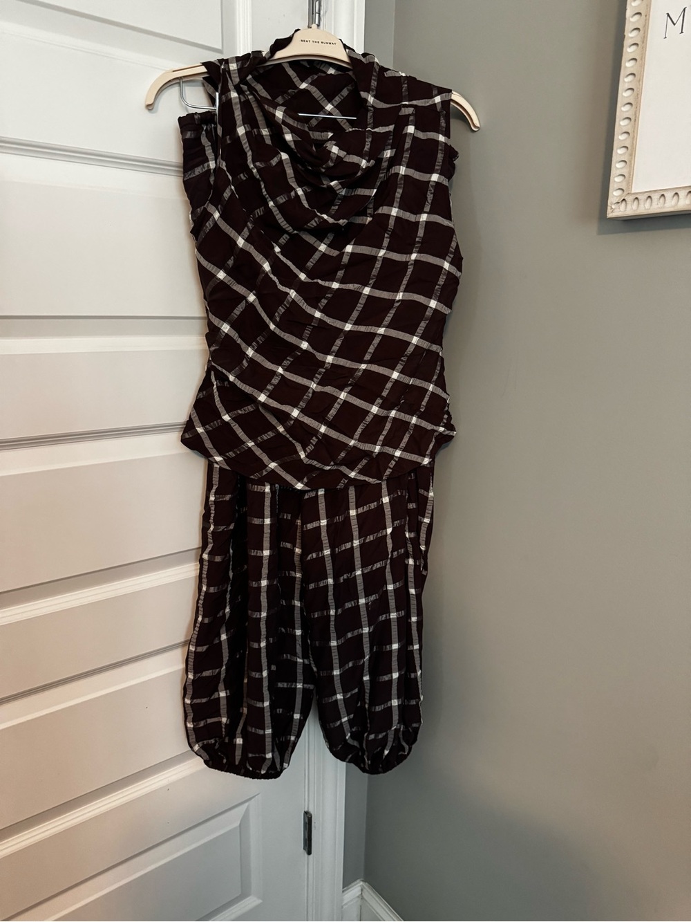 Black and White Windowpane set from Mango